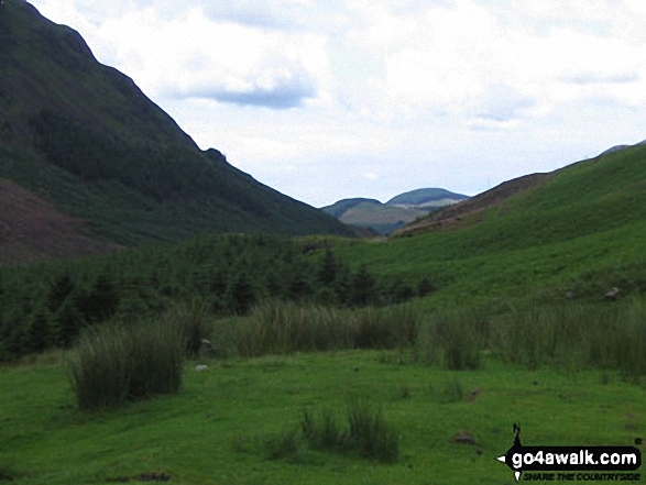 Walk c151 Great Gable, Kirk Fell and Hay Stacks from Honister Hause - The head of Ennerdale