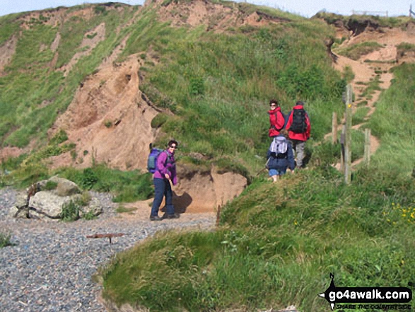 Walk c103 St Bees Head Lighthouse andd Sandwith from St Bees - The first climb up South Head, St Bees