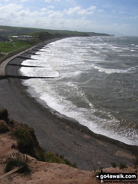 Walk c103 St Bees Head Lighthouse andd Sandwith from St Bees - The Irish Sea, St Bees