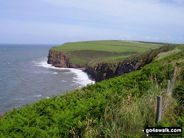 Walk c103 St Bees Head Lighthouse andd Sandwith from St Bees - St Bees Head from South Head