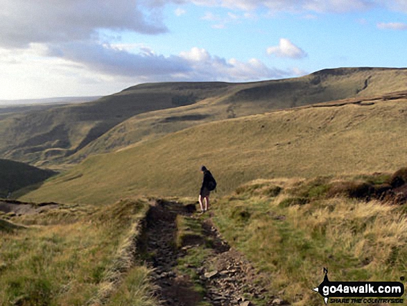 Walk d236 Higher Shelf Stones from Old Glossop - The Doctors Gate path