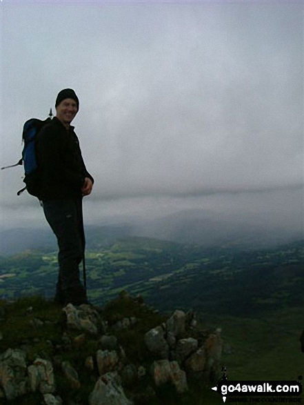 Andy Jones on Cadair Idris in Snowdonia Gwynedd Wales