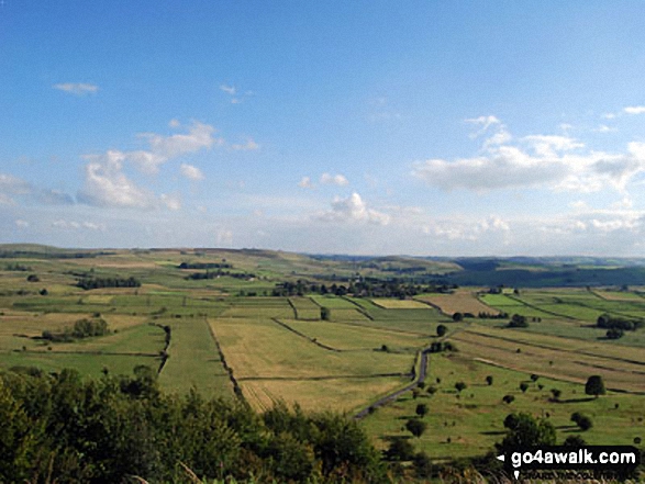 Walk d107 Abney Clough, Eyam Moor and Sir William Hill from Bretton - Foolow and Tansley Dale from Bretton