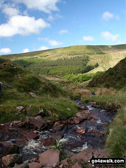 Approaching Pen y Fan from Neuadd Reservoir 