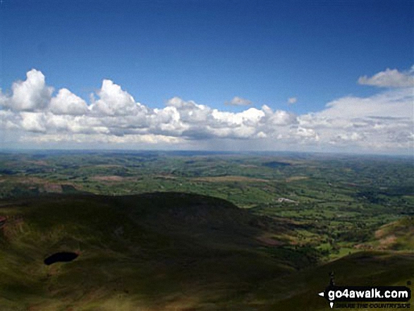 Walk po101 Pen y Fan from Pont ar Daf - View from Pen y Fan