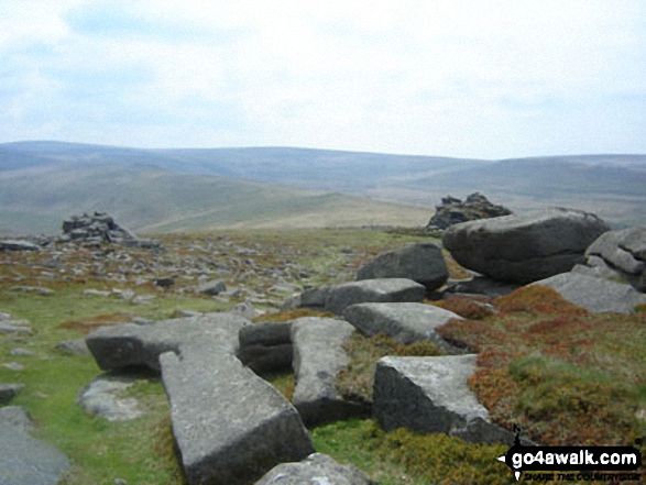 Walk de143 Steeperton Tor and Cosdon Tor from Belstone - On Steeperton Tor