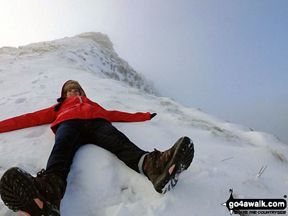 A snowy morning on Pen y Fan