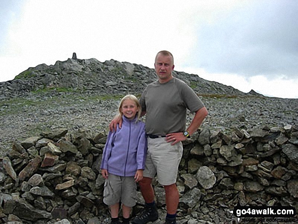 Myself and my daughter on Carnedd Moel Siabod 