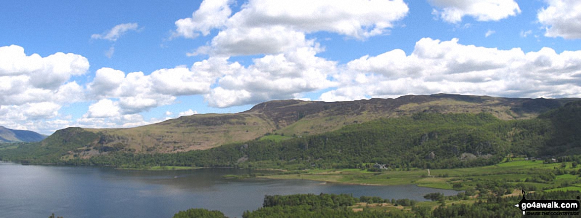 Walk c313 The Newlands Fells from Hawes End - *Derwent Water with Walla Crag, Bleaberry Fell and High Seat beyond from Cat Bells (Catbells)