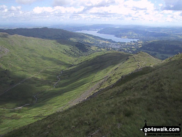 Low Pike (Scandale) and Lake Windermere from High Pike (Scandale) 