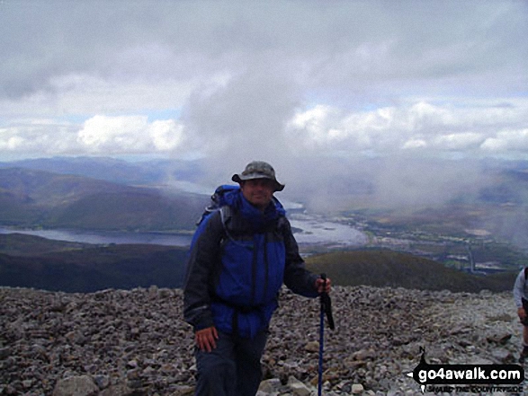 Walk h154 Ben Nevis and Carn Mor Dearg from The Nevis Range Mountain Gondola - Approaching the summit of Ben Nevis