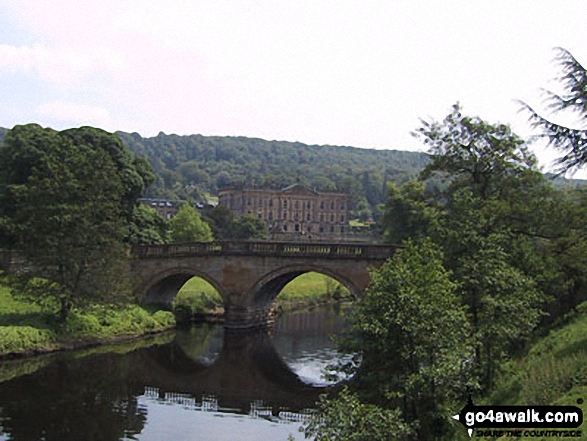 Walk d253 Edensor, Chatsworth Park and Rowsley from Bakewell - Chatsworth House