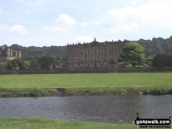 Walk d297 Birchen Edge, Nelson's Monument and Wellington's Monument from Baslow - Chatsworth House