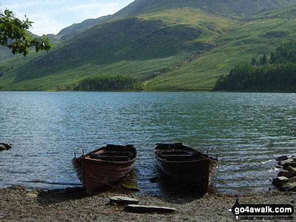 Walk c295 Hay Stacks and Fleetwith Pike from Gatesgarth, Buttermere - Buttermere