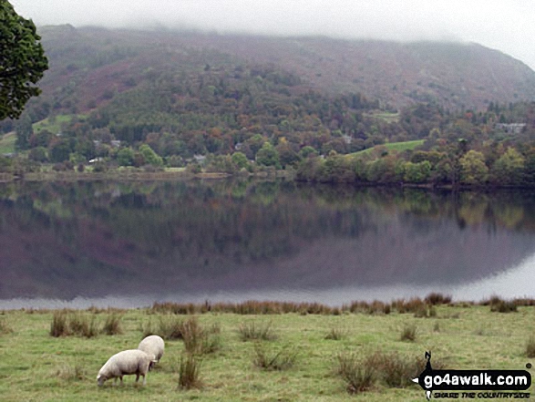 Walk c105 Lang How and Silver How from Grasmere - Grasmere Lake