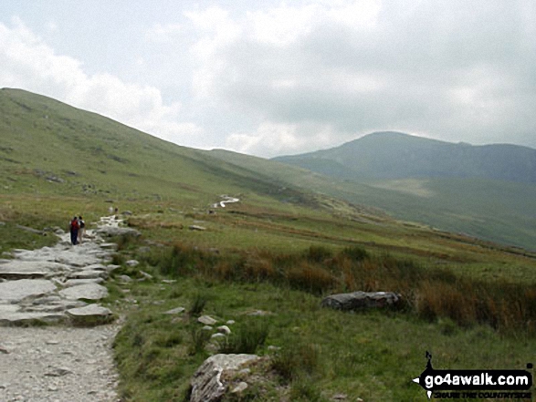 Walk gw186 Garnedd Ugain, Snowdon (Yr Wyddfa) & Moel Cynghorion from Llanberis - Climbing the Llanberis Path up Mount Snowdon