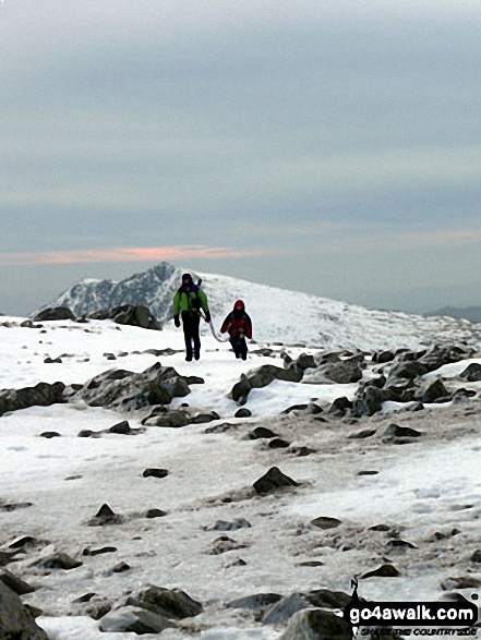 Coniston Old Man from Swirl How on a snowy February day. 