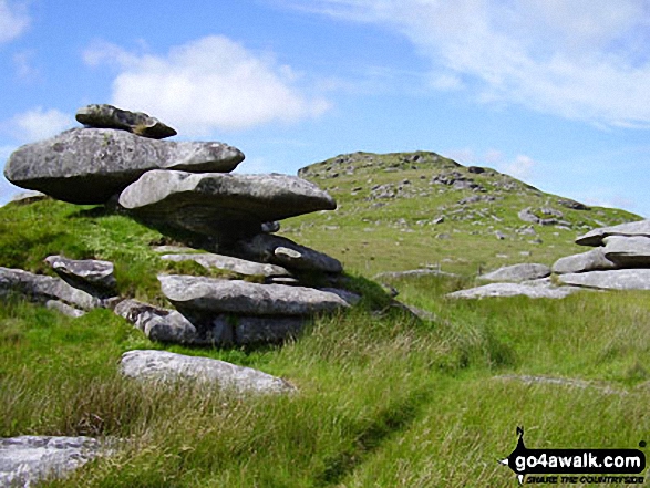 Walk co168 Brown Willy and Bodmin Moor from St Breward - Brown Willy