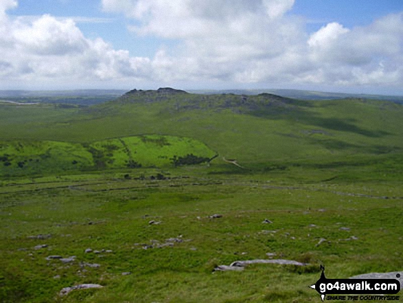 Walk co168 Brown Willy and Bodmin Moor from St Breward - Rough Tor from Brown Willy