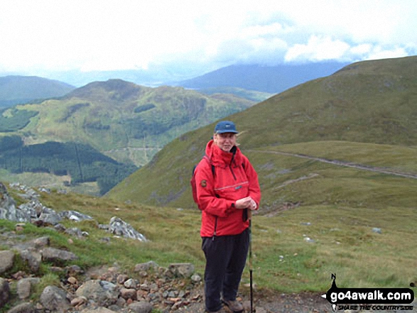 Walk h154 Ben Nevis and Carn Mor Dearg from The Nevis Range Mountain Gondola - On Ben Nevis