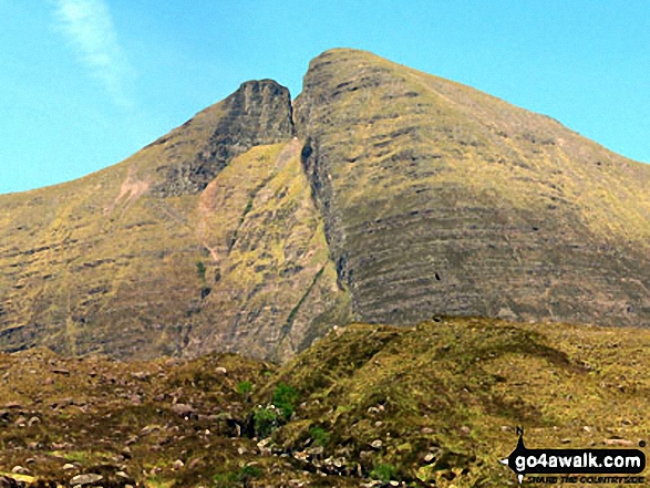 Walk Sgurr Mhor (Beinn Alligin) walking UK Mountains in The Achnashellach and Torridon Hills  Highland, Scotland