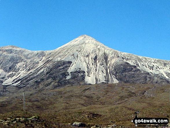 Sgurr Ban (Spidean Coire nan Clach (Beinn Eighe)) from the A896 near Loch Bharranch, Torridon, Wester Ross