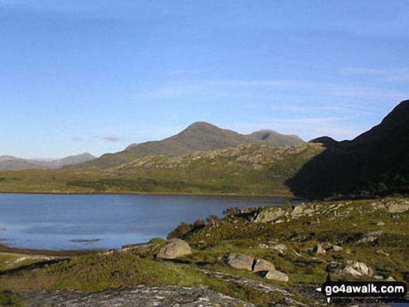 Walk Beinn Damh walking UK Mountains in The Achnashellach and Torridon Hills  Highland, Scotland