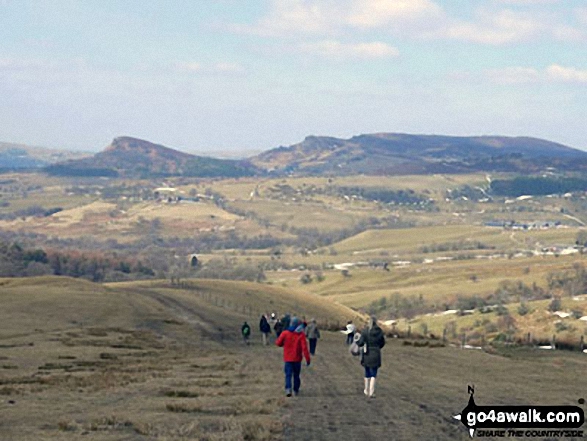 Hen Cloud and The Roaches from near the Mermaid Pub