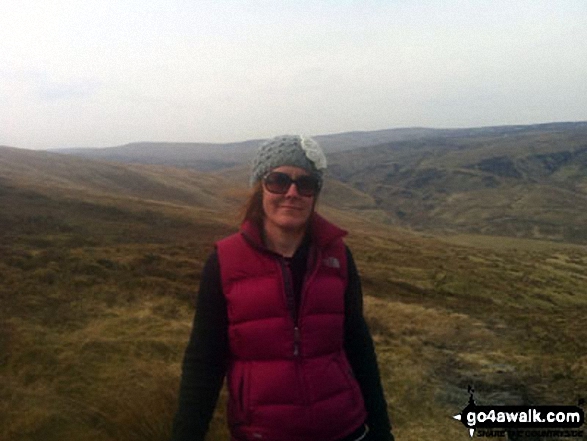 Walk c136 Mabbin Crag from Huck's Bridge - On Whinfell Beacon