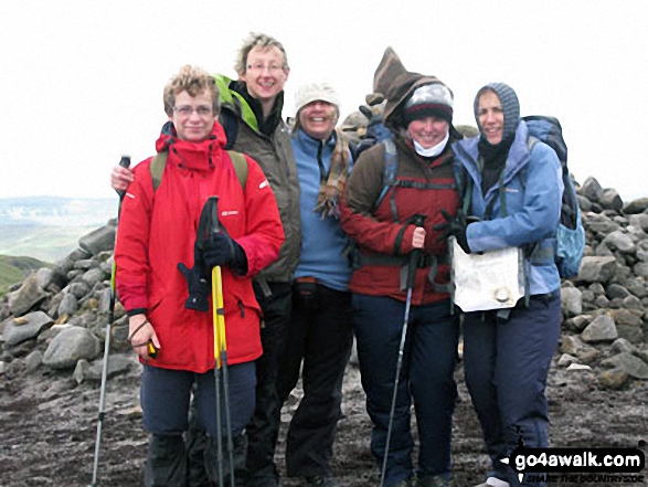 Walk d170 Kinder Downfall and Kinder Low from Bowden Bridge, Hayfield - My friends and me on Kinder Scout