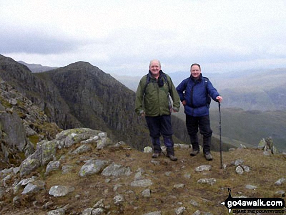 Me and a mate on the first crinkle of The Crinkle Crags above Great Langdale