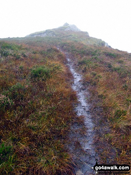 Walk c189 High Raise from Rosthwaite - Approaching Sergeant's Crag