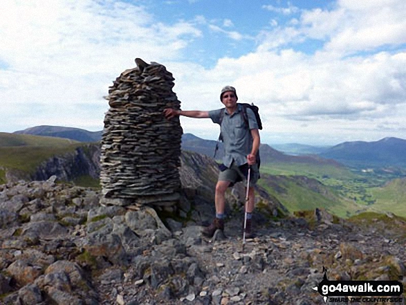 This is me on Dale Head (Newlands) summit having climbed up from Honister Slate Mine whilst going a Buttermere circular walk