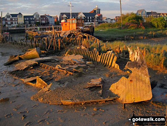 Shipwreck in Littlehampton Harbour 