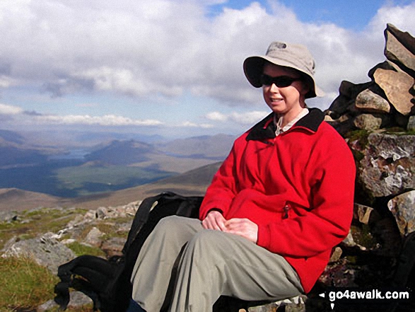 On Stob Coire Sgriodain with Loch Laggan in the background 