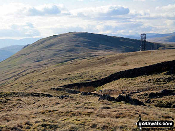 Whinfell Beacon and the Repeater Station from Grayrigg Forest 