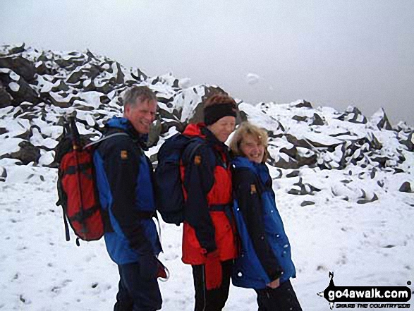 Walk gw115 Glyder Fach, Castell y Gwynt and Glyder Fawr from Ogwen Cottage, Llyn Ogwen - Me and my friends on Glyder Fach