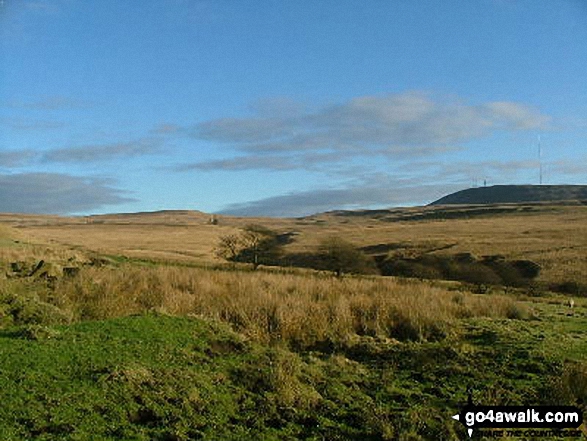 Winter Hill (Rivington Moor) from near Lead Mines Clough 