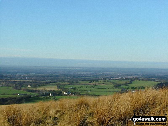 Looking towards Blackpool from the lower slopes of Great Hill