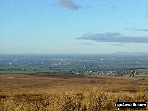 Looking towards Preston with Barrow beyond from Great Hill summit