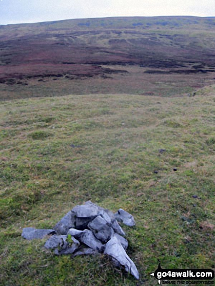 Bullman Hills summit cairn with Cross Fell forming the horizon 