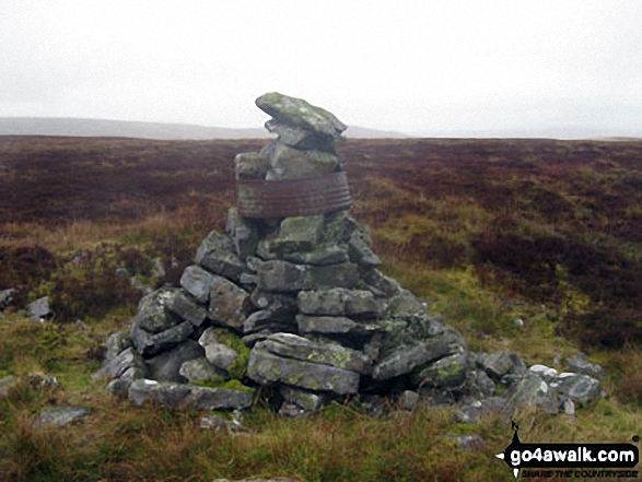 Walk c443 Round Hill and Bellbeaver Rigg from Garrigill - The 'other' summit cairn on Bellbeaver Rigg (Tynehead Fell) about 200m to the South East of the true summit