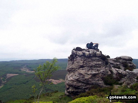 Walk n136 Long Crags from Thrunton Wood - Long Crag summit