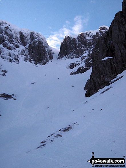 Walk h154 Ben Nevis and Carn Mor Dearg from The Nevis Range Mountain Gondola - Ascending Ben Nevis