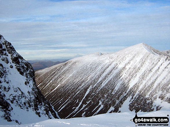 Walk h137 Ben Nevis and Carn Mor Dearg from Achintee, Fort William - Carn Mor Dearg from Ben Nevis