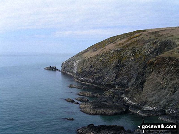 Walk pe117 Carregwastad Point and Garn Fawr from Strumble Head - On The Pembrokeshire Coast Path between Fishgaurd and Newport