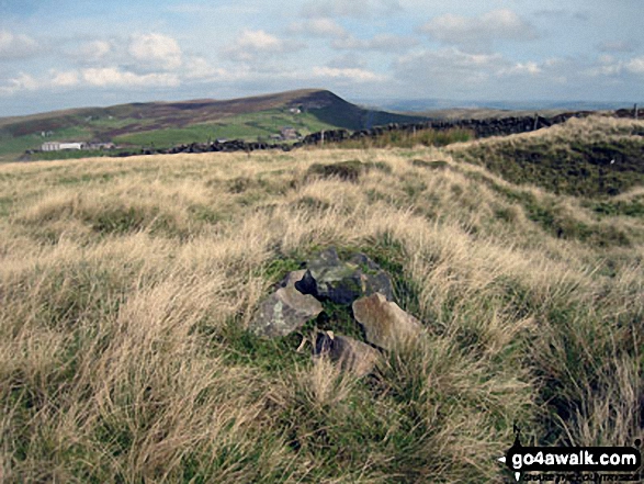 Walk s121 Oliver Hill and Three Shires Head from Flash - Axe Edge from the summit of Oliver Hill