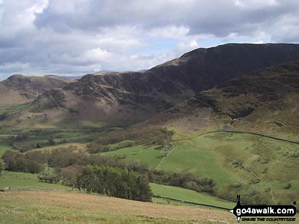 Walk c313 The Newlands Fells from Hawes End - Maiden Moor from High Snab Bank