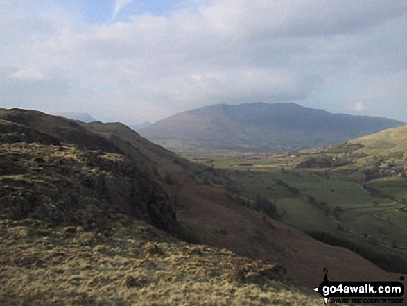 Walk c334 High Rigg from Legburthwaite - Blencathra (Saddleback) from High Rigg