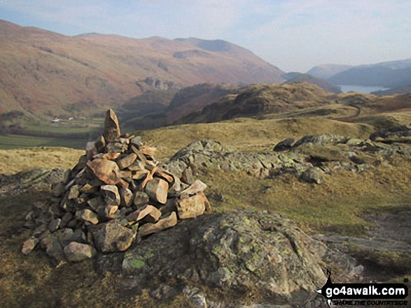 Walk c433 The St John's in the Vale Skyline from Legburthwaite - Helvellyn and Thirlmere from High Rigg